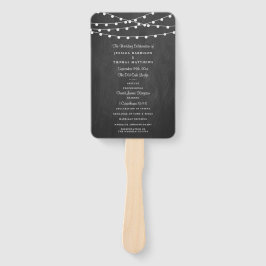 String Ljus på samlingen Chalkboard Bröllop