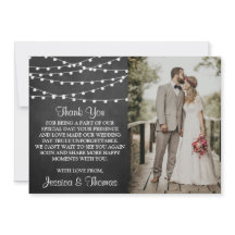 String Ljus på samlingen Chalkboard Bröllop