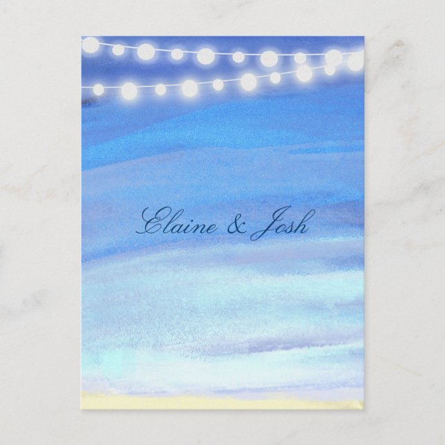 String ljus på vatten vykort (Framsida)