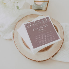 String Ljus Rosa Trivia Roligt Facts Bröllop Pappersservett