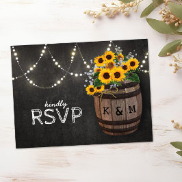 String Ljus Rustic Vineyard SolrosOSA Inbjudan Vykort