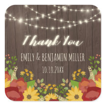 String Ljus & Solblommor Rustic Tack