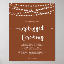 String Ljus Terracotta Unplugged Ceremony Poster