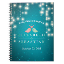 String Ljus Turcos Glitter Bröllop Guestbook