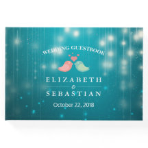 String Ljus Turcos Glitter Bröllop Guestbook