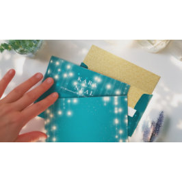 String Ljus & Turcos Glitter Gnistra Kuvert