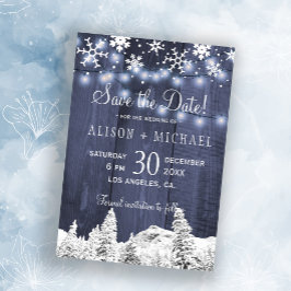 String ljus wood snöflingor spara datum bröllop spara datumet