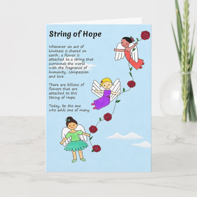 String of Hope Greeting Card Kort (Framsida)