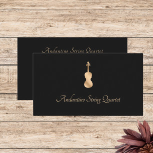 String Quartet Guld Violin Professionell Visitkort