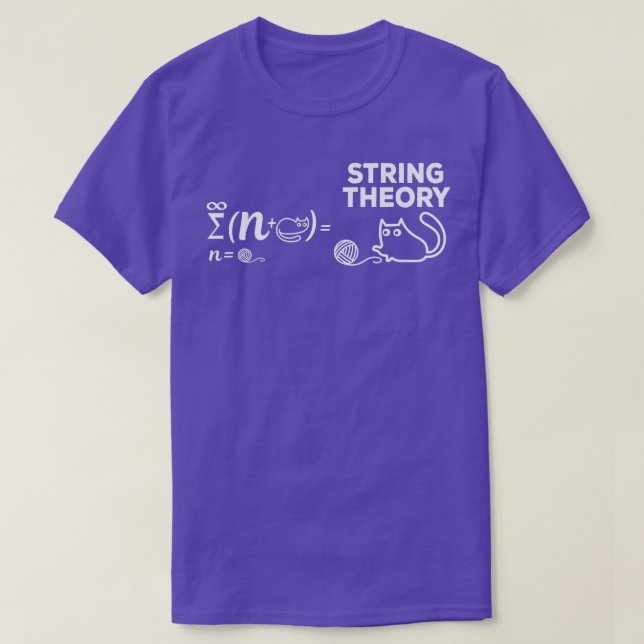 String Theory Equation Cat Lover Physics Enthusias T Shirt (Design framsida)