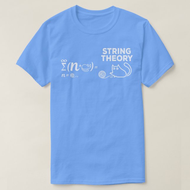 String Theory Equation Cat Lover Physics Enthusias T Shirt (Design framsida)