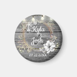 Stringade Ljus utandning Rustic Bröllop Magnet