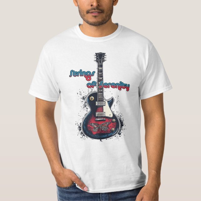 Strings of Serenity T Shirt (Framsida)