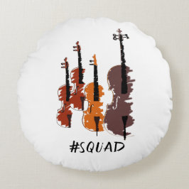 Strings Squad Music Instruments Rund Kudde