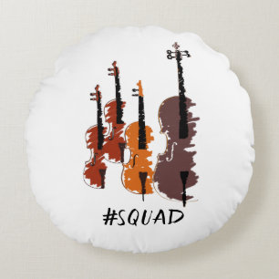 Strings Squad Music Instruments Rund Kudde