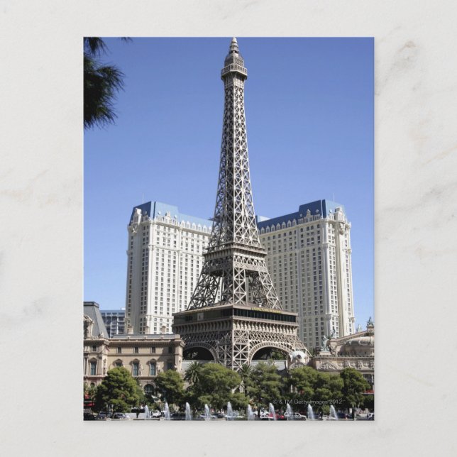 Strip, Paris Las Vegas, Luxury Hotel Vykort (Framsida)