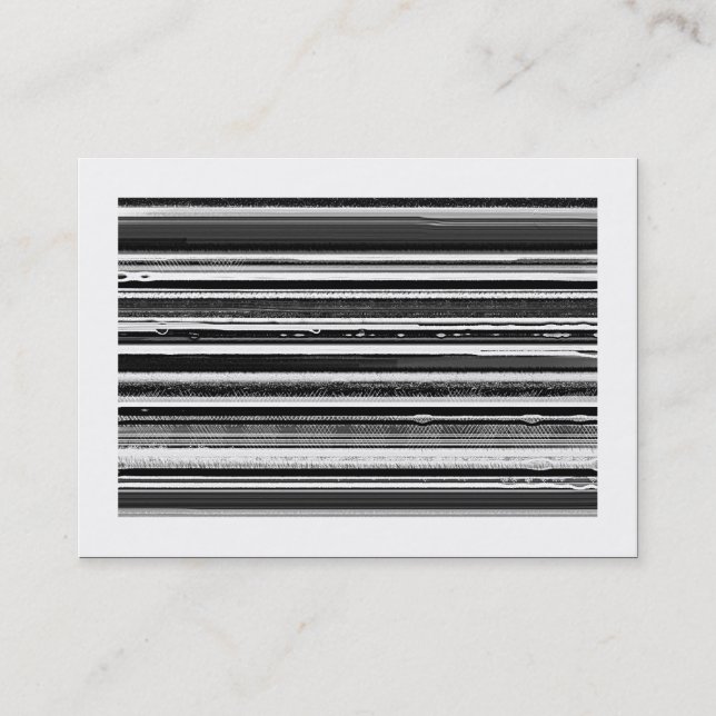 Stripe-Abstrakt (kantad) Visitkort (Framsida)