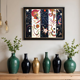 Stripe av Wassily Kandinsky Poster