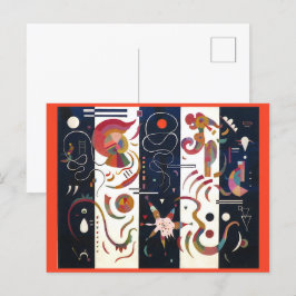 Stripe av Wassily Kandinsky Vykort