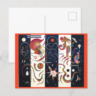 Stripe av Wassily Kandinsky Vykort