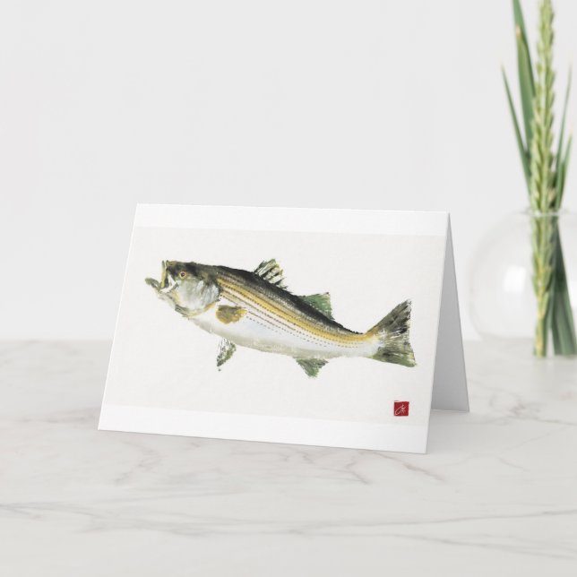 Stripe Bass Kort (Framsida)