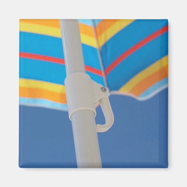 Stripe Beach Umbrella Magnet (Framsidan)