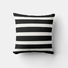 Stripe Black and White Dekorativ kudde