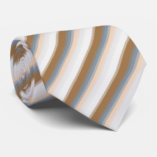 Stripe Blue Grått Grått Guld Beige Brown Tan Slips