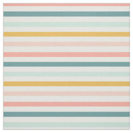 Stripe Boho Rainbow Pastels Fabric Tyg