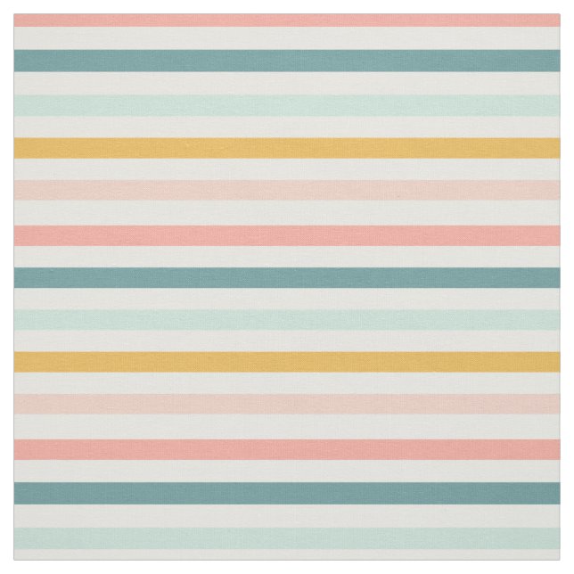 Stripe Boho Rainbow Pastels Fabric Tyg (Provkarta)