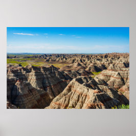 Stripe Buttes and Vast Vallleys Poster