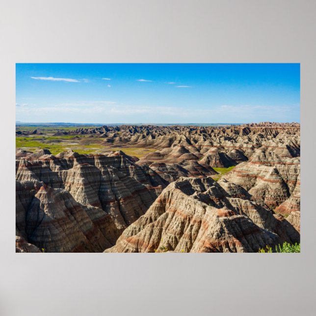 Stripe Buttes and Vast Vallleys Poster (Framsidan)