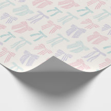 Stripe Coquette Bows mynta rosa lilac