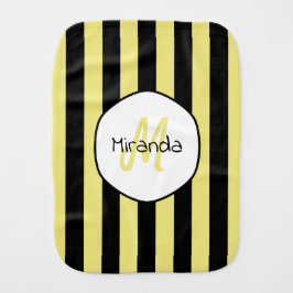 Stripe Cucumber Beetle Mönster Namn och Monogram Bebistrasa