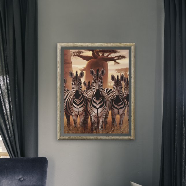 Stripe-enhet: Zebröder står tillsammans Poster (Skapare uppladdad)