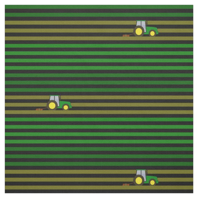 Stripe Fält och traktor Tyg (Provkarta)