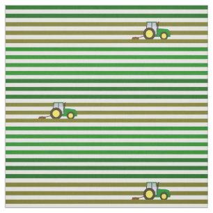 Stripe Fält och traktor Tyg