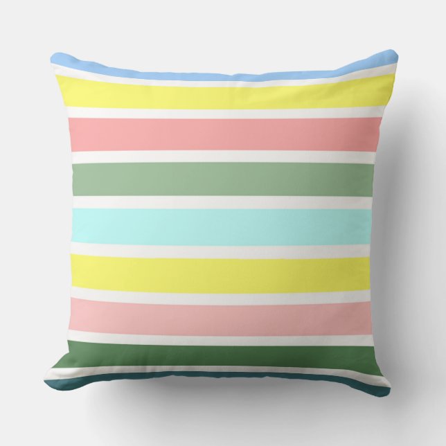 Stripe Färg i Bermuda Kudde (Framsida)