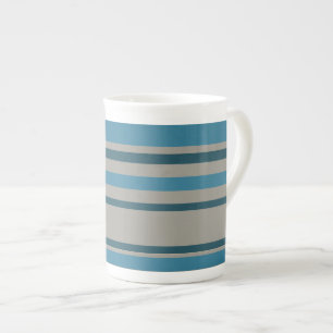 Stripe-grått Benporslin Mugg