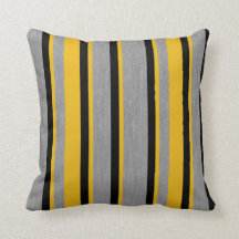 Stripe Grått Tweed Dekorativ kudde