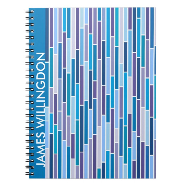 Stripe i blå anteckningsbok (Framsidan)