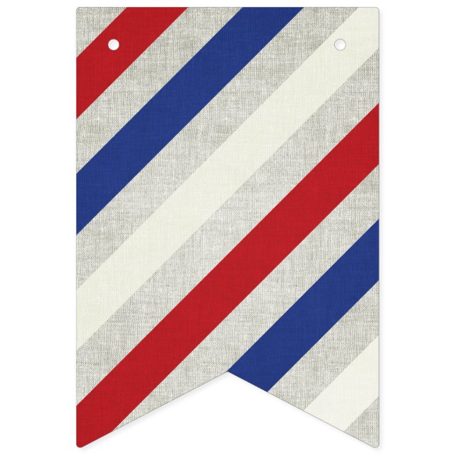 Stripe Independence day Banner Bunting Vimplar (Första flaggan)