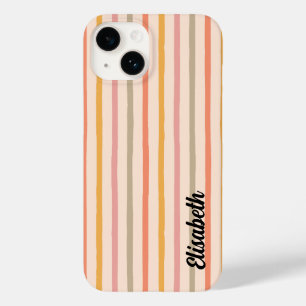Stripe iphone case med Namn Telefonväska för anp