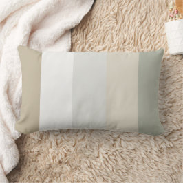 Stripe Ivory och Khaki Lumbar Accent Dekorativ kud Lumbarkudde
