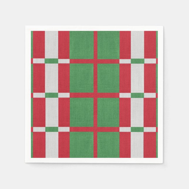 Stripe-jul Pappersservett (Framsidan)