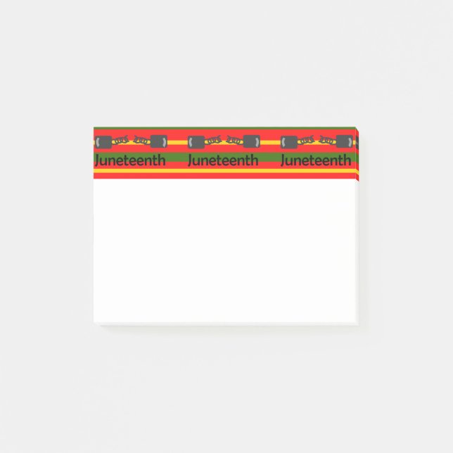 Stripe Junetelfte Post-it Block (Framsida)