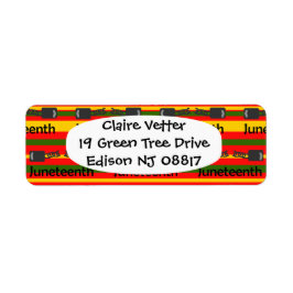 Stripe Junetelfte Returadress Etikett