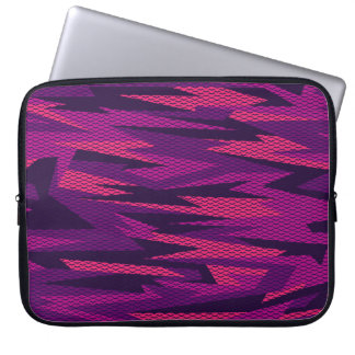Stripe-kamouflage: Abstrakt Geometric Mönster Laptop Fodral