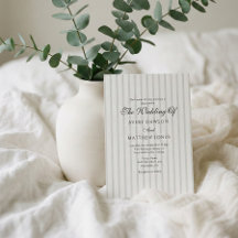 Stripe Land Klubb Stil Sage Bröllop