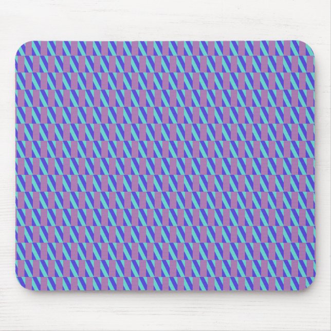 Stripe Lila och Blue Mönster Musmatta (Framsidan)